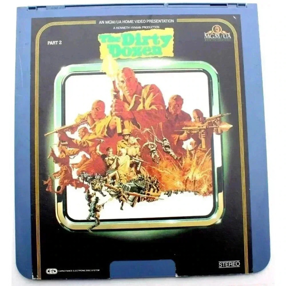 Other - Vintage The Dirty Dozen Part 2 MGM Stereo CED Videodisc RCA Selectavision